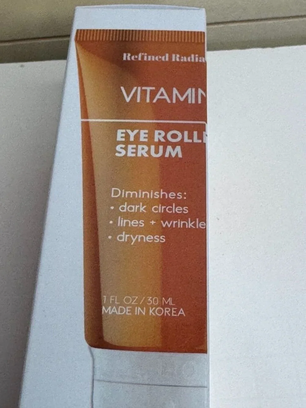 Refined Radiance Vitamin C Eye Roller Serum 1 Fl Oz Diminishes Dark Circles Wrin